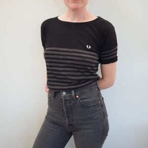 Fred Perry Top with Button Shoulder